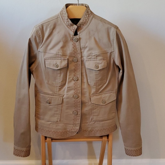 Lucky Brand Jackets & Blazers - LUCKY BRAND Khaki Denim Jacket